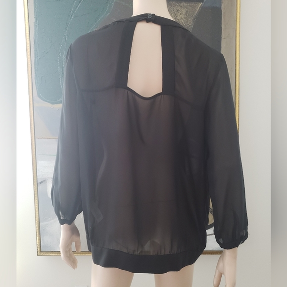 French Connection | Sheer Blouse with Pleated Detail - Picture 8 of 11